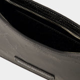 Sac Hobo Platt Mini Crackle - Acne Studios - Cuir - Noir