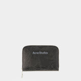 Portefeuille Acite Crackle - Acne Studios - Cuir - Noir
