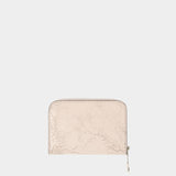 Portefeuille Acite Crackle - Acne Studios - Cuir - Rose Pastel