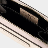 Portefeuille Acite Crackle - Acne Studios - Cuir - Rose Pastel