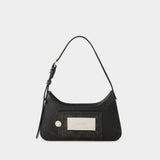 Sac Hobo Platt Micro Crackle - Acne Studios - Cuir - Noir