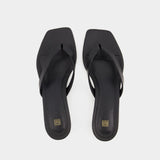 Sandales The Flip Flop - TOTEME - Cuir - Noir