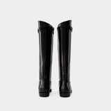 Bottes The Riding - TOTEME - Cuir - Noir