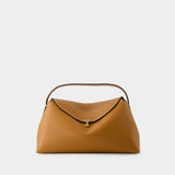 Sac à Main T-Lock Top Handle - Toteme - Cuir - Tan