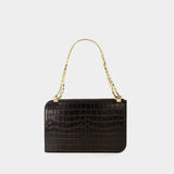 Sac à Bandoulière Chain Bag - TOTEME - Cuir - Marron Foncé