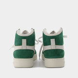 Baskets Dice Hi en Cuir Vert