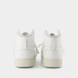 Baskets Dice Hi en Cuir Gris