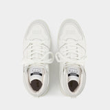 Baskets Dice Hi en Cuir Gris