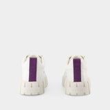 Baskets Odessa en Cuir Blanc