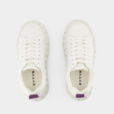 Baskets Odessa en Cuir Blanc