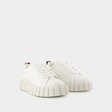 Baskets Odessa en Cuir Blanc
