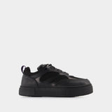 Baskets Sidney en Cuir Noir