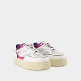 Baskets Sidney en Cuir Blanc