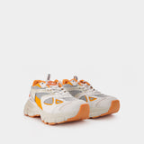 Baskets Marathon Runner en Cuir Orange