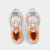 Baskets Marathon Runner en Cuir Orange