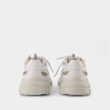 Baskets Marathon Runner en Cuir Blanc