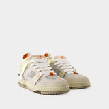 Sneakers Area Patchwork - Axel Arigato - Cuir - Beige/Blanc