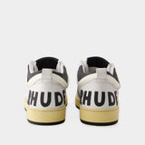 Sneakers Rhecess Low - Rhude - Cuir - Blanc/Noir