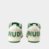 Sneakers Rhecess Low - Rhude - Cuir - Blanc/Vert