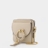 Sac Joan Camera en Cuir Beige