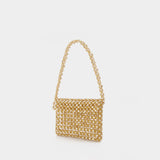 Pochette Sable Nacré Perlée en Or