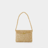 Pochette Sable Nacré Perlée en Or