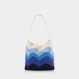 Sac Hobo Priya - Nannacay - Coton - Bleu