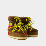 Bottes Light M Patch - Moon Boot - Shearling - Marron