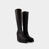 Bottes Texan en Cuir Noir