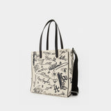 Tote Bag California - Golden Goose - Cuir - Blanc/Noir