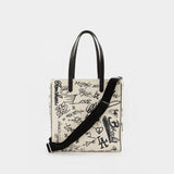 Tote Bag California - Golden Goose - Cuir - Blanc/Noir
