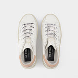 Baskets Hi Star en Cuir Blanc