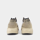 Baskets Running en Cuir Blanc