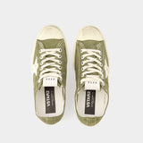 Sneakers V-Star 2 - Golden Goose - Cuir - Vert Foncé