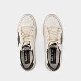 Sneakers Ball Star - Golden Goose - Cuir - Blanc/Noir