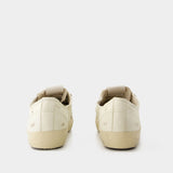 Sneakers V-Star 2 - Golden Goose - Cuir - Dirty Blanc/Noir