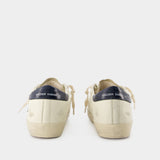 Sneakers Super-Star - Golden Goose - Cuir - Beige/Bleu