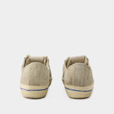 Sneakers V- Star - Golden Goose - Cuir - Taupe/Argenté