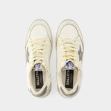 Sneakers Ball Star - Golden Goose Deluxe Brand - Cuir - Blanc/Gris