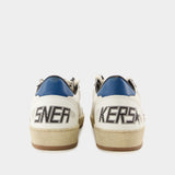 Sneakers Ball Star - Golden Goose Deluxe Brand - Cuir - Blanc