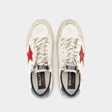 Sneakers Ball Star - Golden Goose Deluxe Brand - Cuir - Blanc