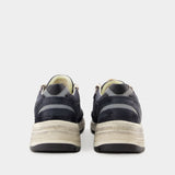 Sneakers Running - Golden Goose Deluxe Brand - Cuir - Bleu Foncé