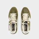 Sneakers Ball Star - Golden Goose Deluxe Brand - Cuir - Kaki