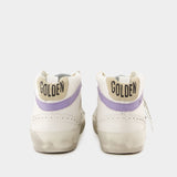Sneakers Mid Star - Golden Goose Deluxe Brand - Cuir - Blanc