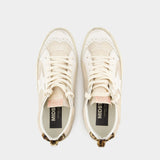 Sneakers Mid Star - Golden Goose Deluxe Brand - Cuir - Beige