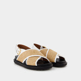 Sandales Fussbett - Marni - Cuir - Multi