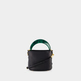 Sac Hobo Venice Bucket Mini - Marni - Cuir - Noir