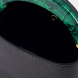 Sac Hobo Venice Bucket Mini - Marni - Cuir - Noir