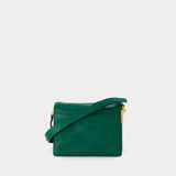 Sac Hobo Mini Trunk - Marni - Cuir - Vert