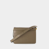 Sac Hobo Medium Trunk - Marni - Cuir - Gris